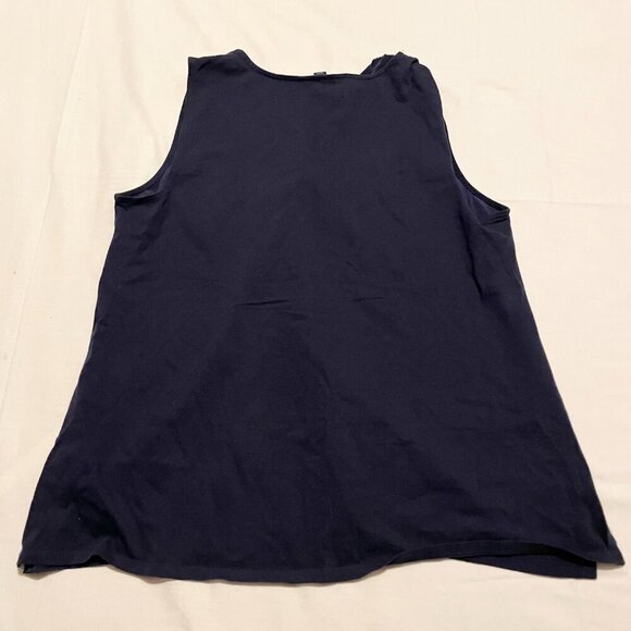 Tommy Hilfigure Womens Large Sleeveless Top Ruffle Front - Picture 8 of 16